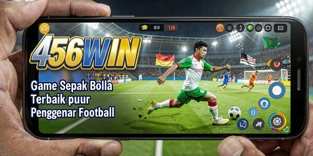 Tampilan gameplay yang menegangkan dalam 456WIN, penuh aksi sepak bola.