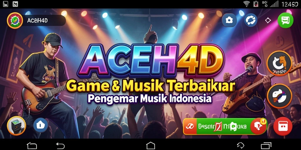 Screenshot utama ACEH4D menampilkan gameplay musik yang seru dan interaktif.