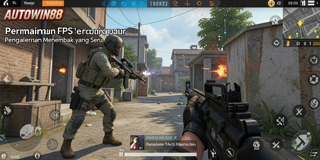 Tampilan seru dari gameplay <strong>AUTOWIN88</strong> dalam aksi menembak.