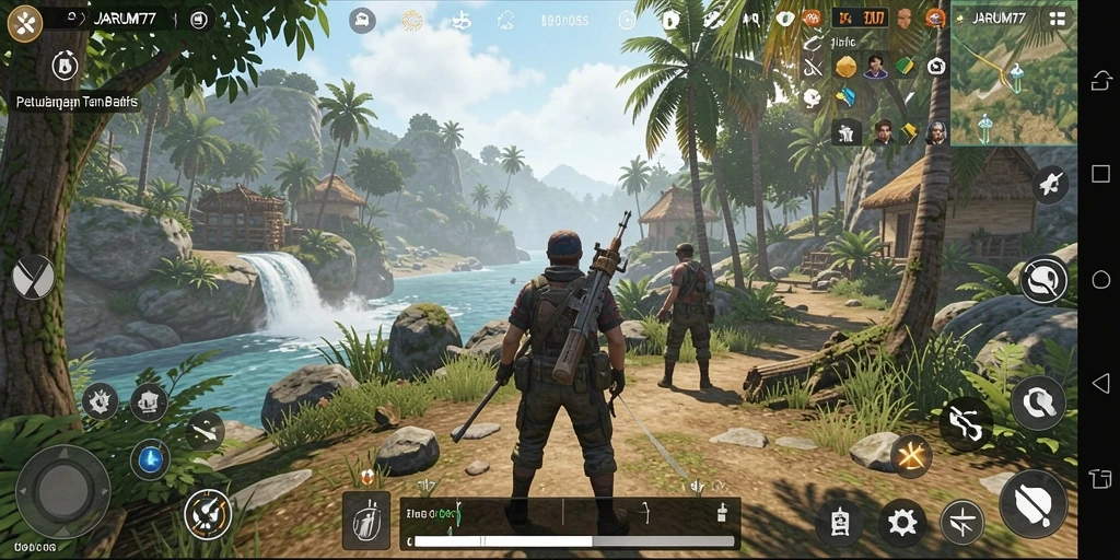 Gameplay seru di dunia terbuka JARUM77 dengan grafis memukau.