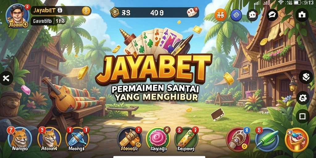 Tampilan gameplay JAYABET yang penuh warna dan menarik.
