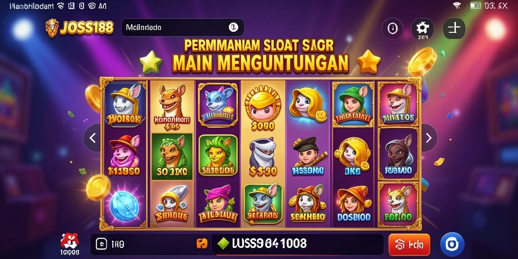 Tampilan menarik dari gameplay slot di JOSS188.