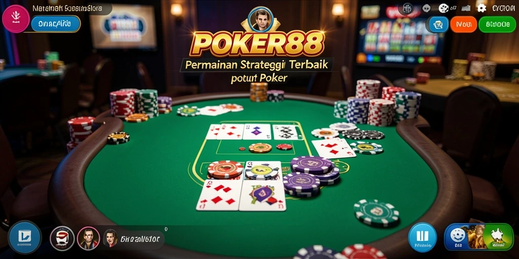Tampilan gameplay <strong>POKER88</strong> yang mendebarkan dan penuh strategi.