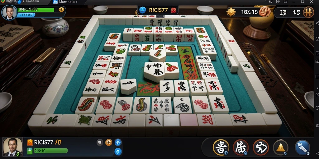Gameplay Mahjong yang seru dan menantang di RICIS77.
