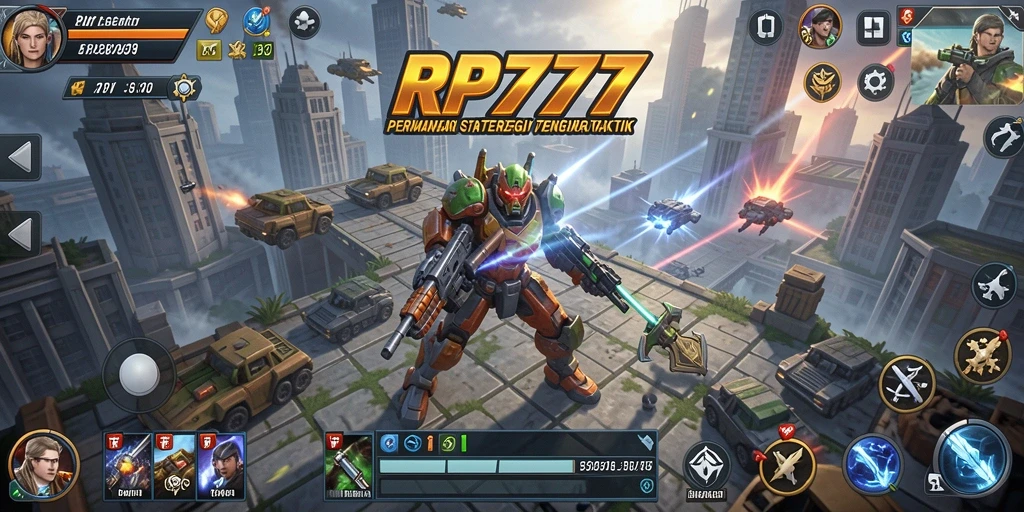 Tampilan gameplay menegangkan dari RP777 yang memikat.