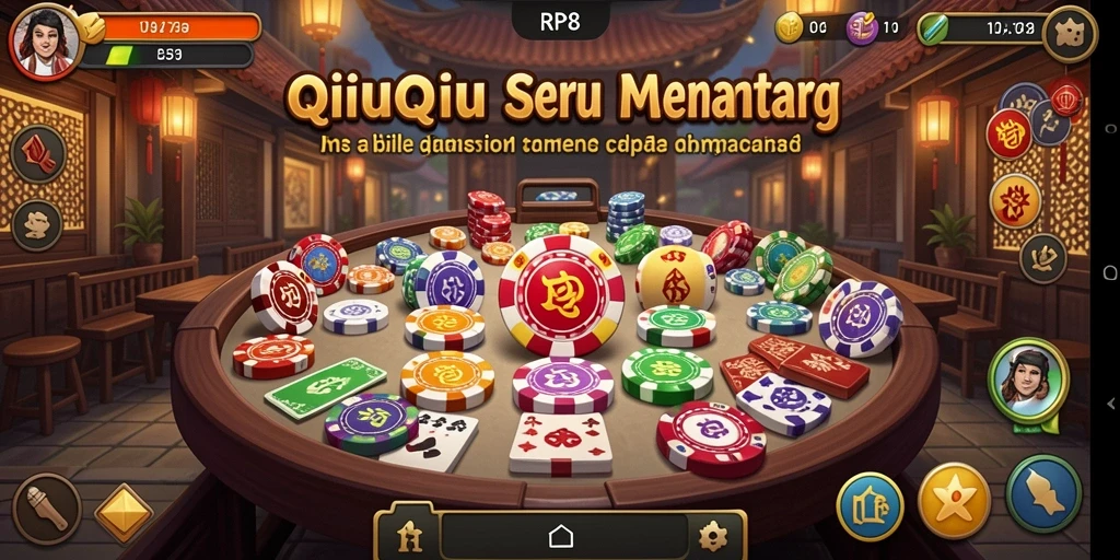 Screenshot gameplay QiuQiu yang mendebarkan di RP8.