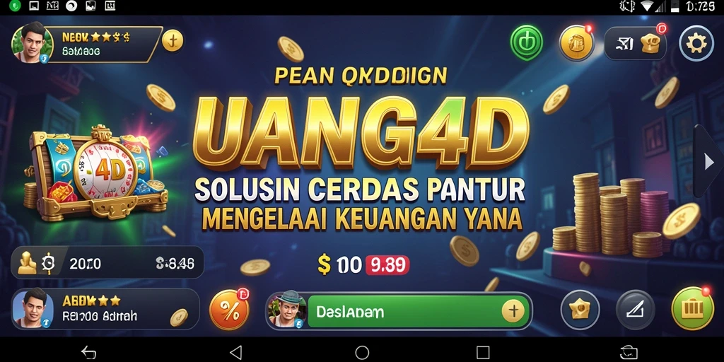 Tampilan antarmuka UANG4D yang intuitif dan user-friendly.