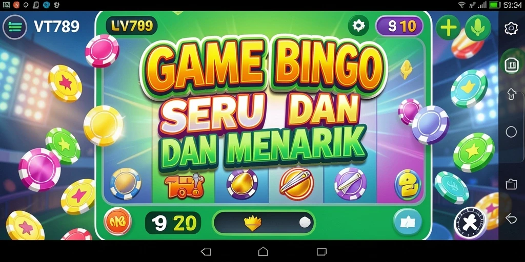 Screenshot utama VT789 menampilkan gameplay Bingo yang seru dan interaktif.