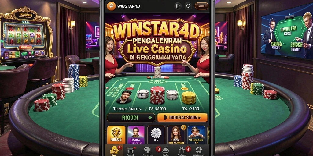 Gameplay seru dengan dealer langsung dalam aplikasi Live Casino.